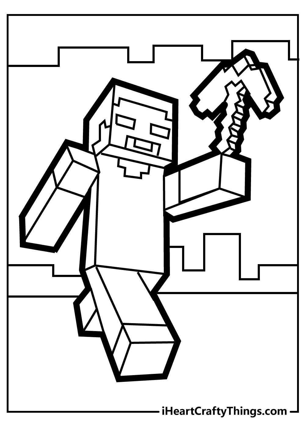 Minecraft Coloring Pages for Kids 134