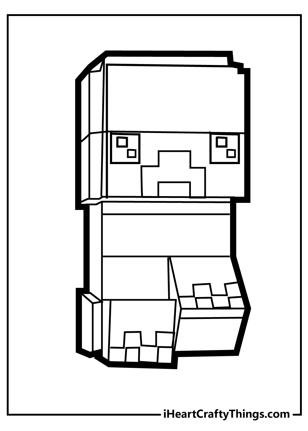 Minecraft Coloring Pages for Kids 136