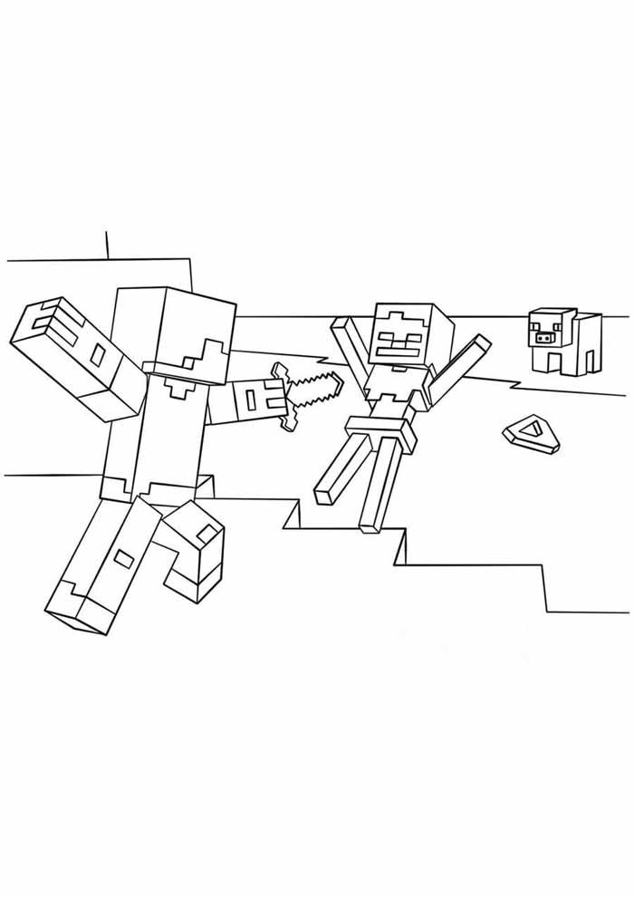 Minecraft Coloring Pages for Kids 140