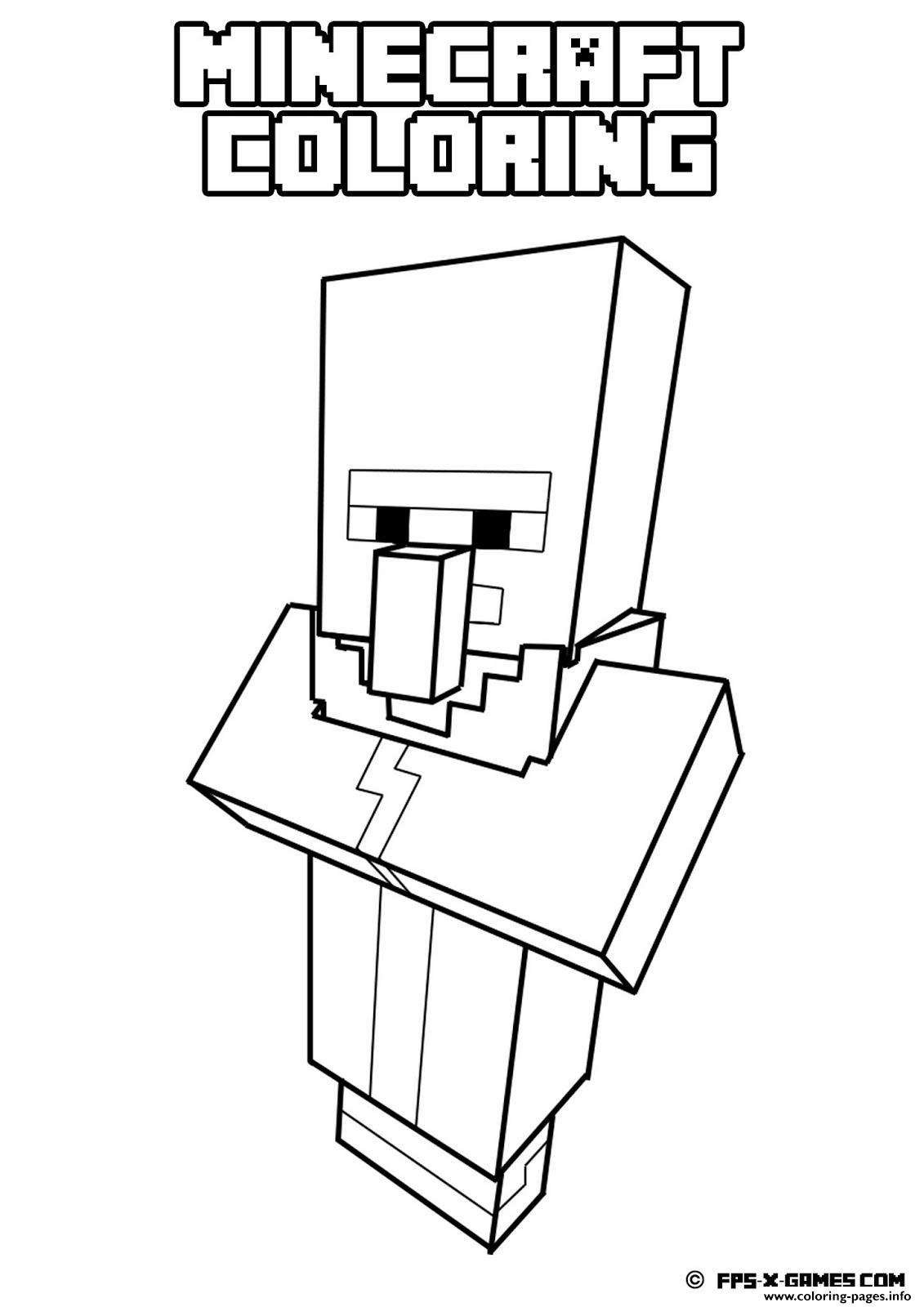 Minecraft Coloring Pages for Kids 145