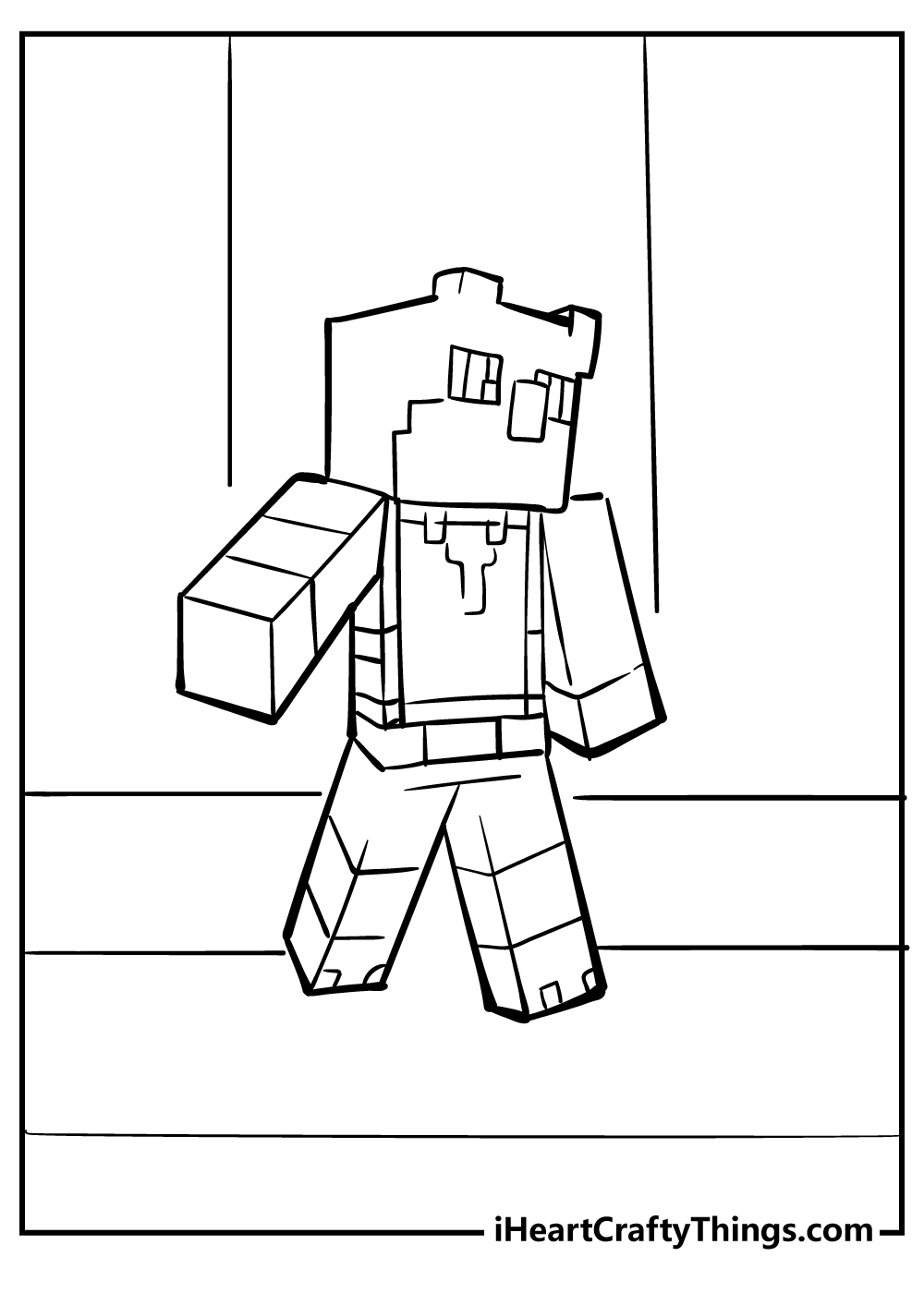 Minecraft Coloring Pages for Kids 147