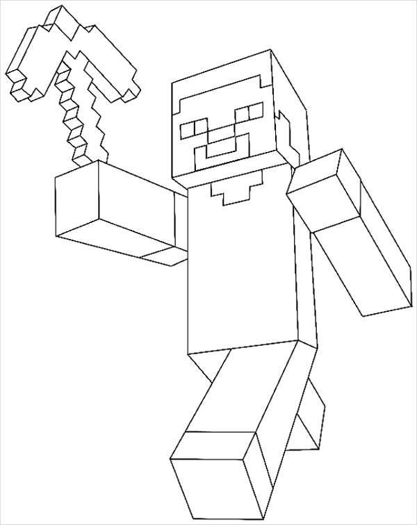 Minecraft Coloring Pages for Kids 149