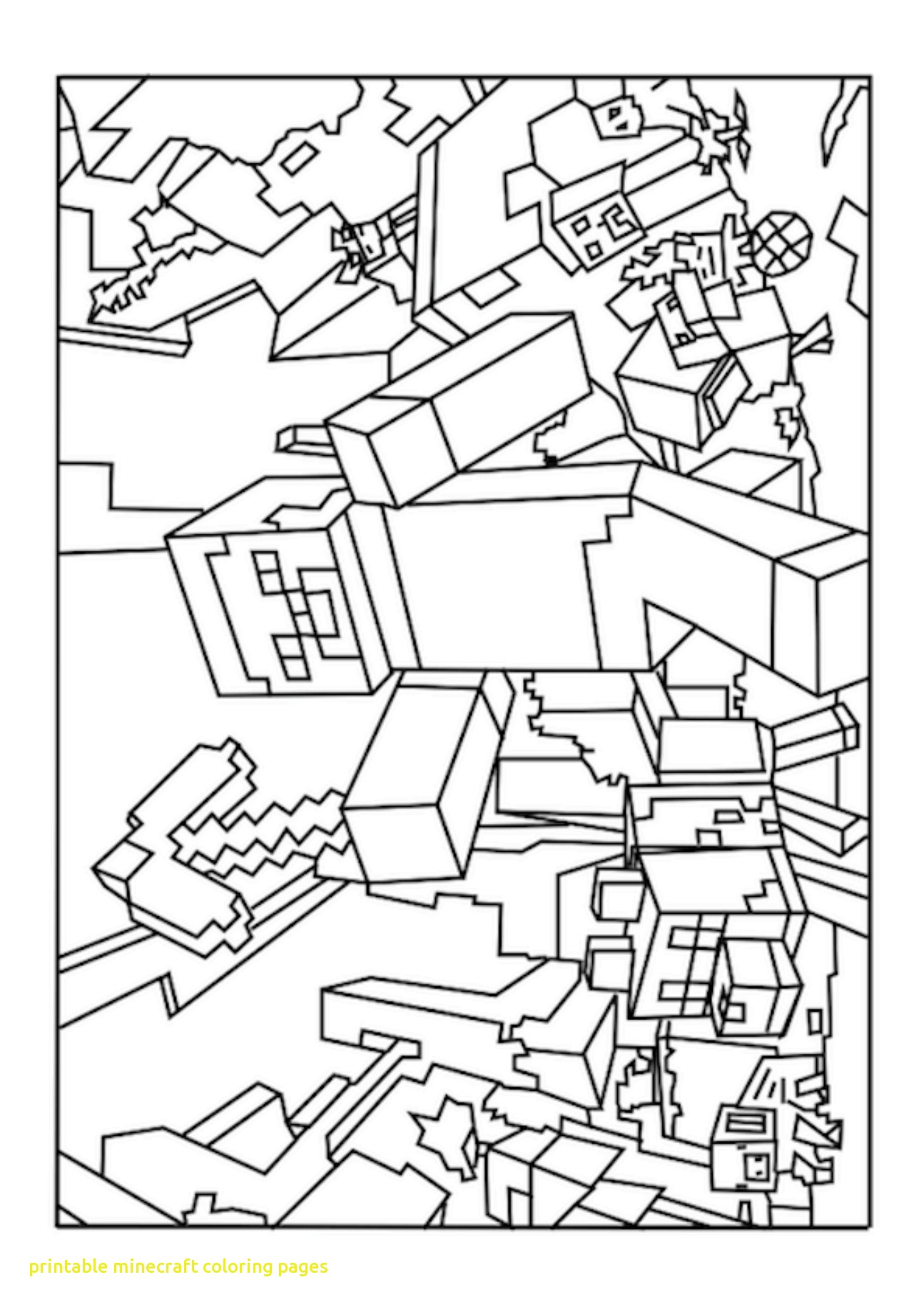 Minecraft Coloring Pages for Kids 154