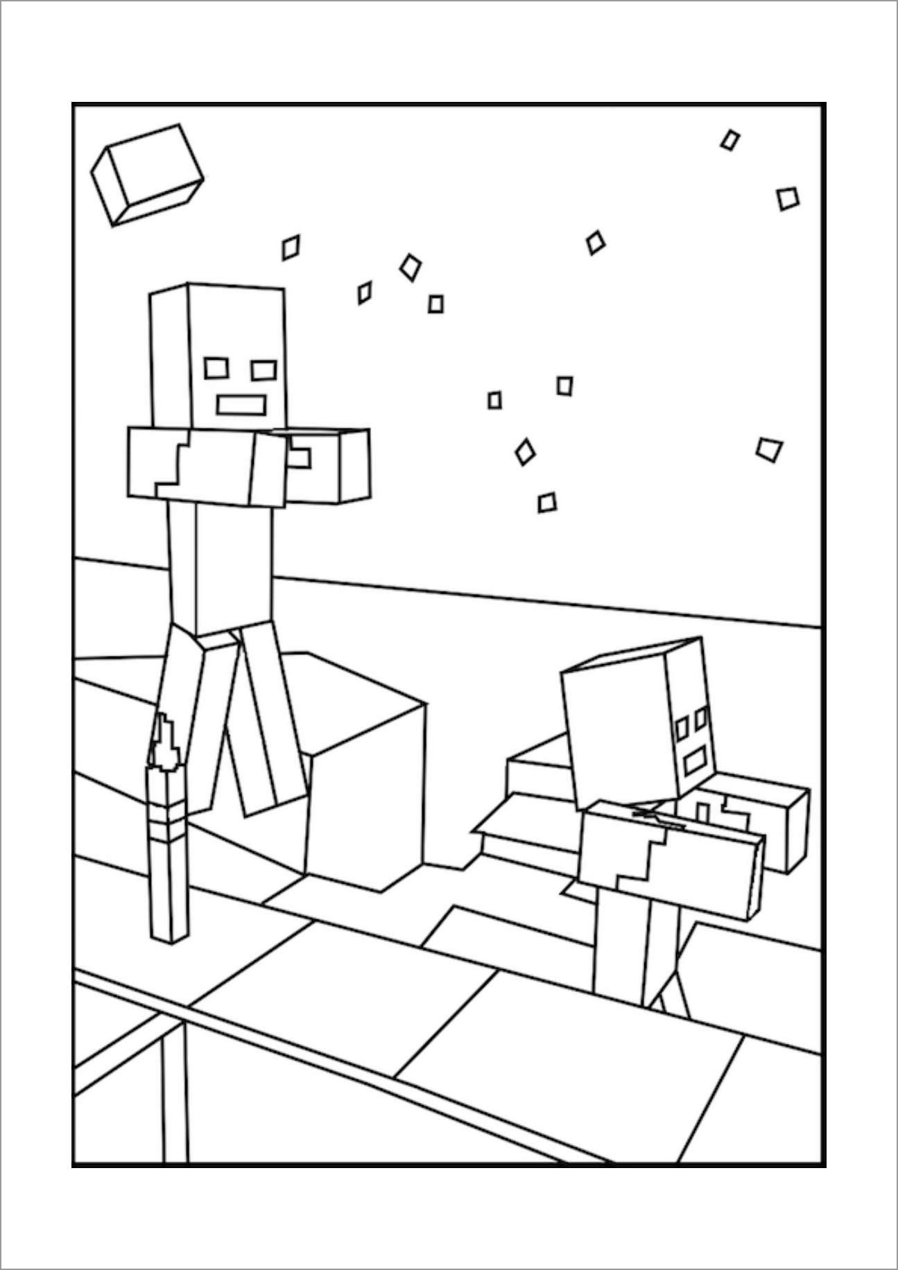 Minecraft Coloring Pages for Kids 157