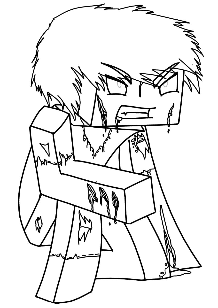 Minecraft Coloring Pages for Kids 16