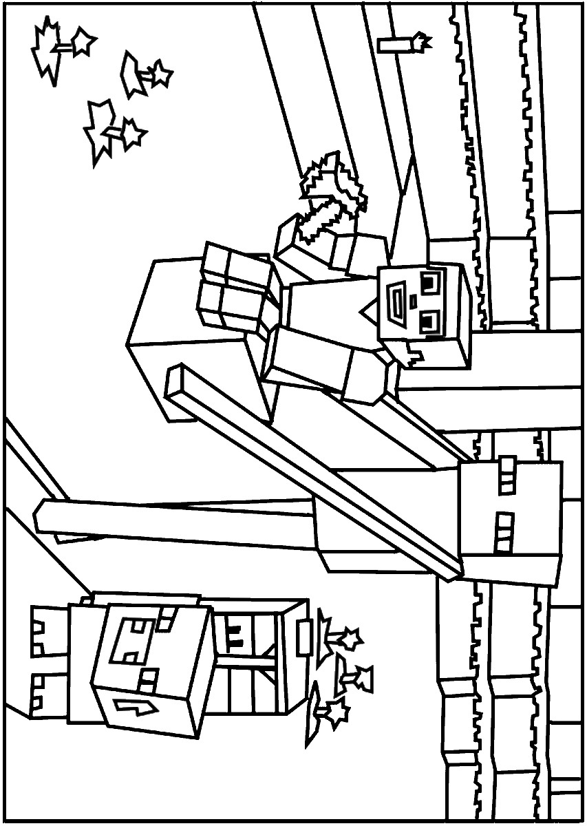 Minecraft Coloring Pages for Kids 163