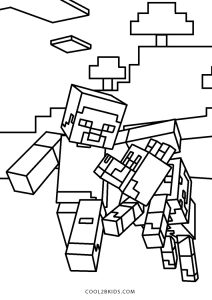 Minecraft Coloring Pages for Kids 170