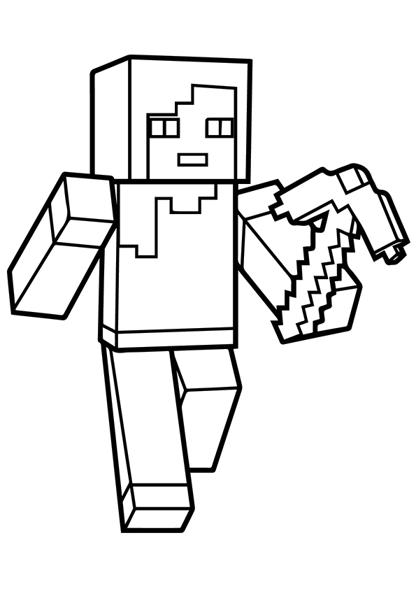 Minecraft Coloring Pages for Kids 20