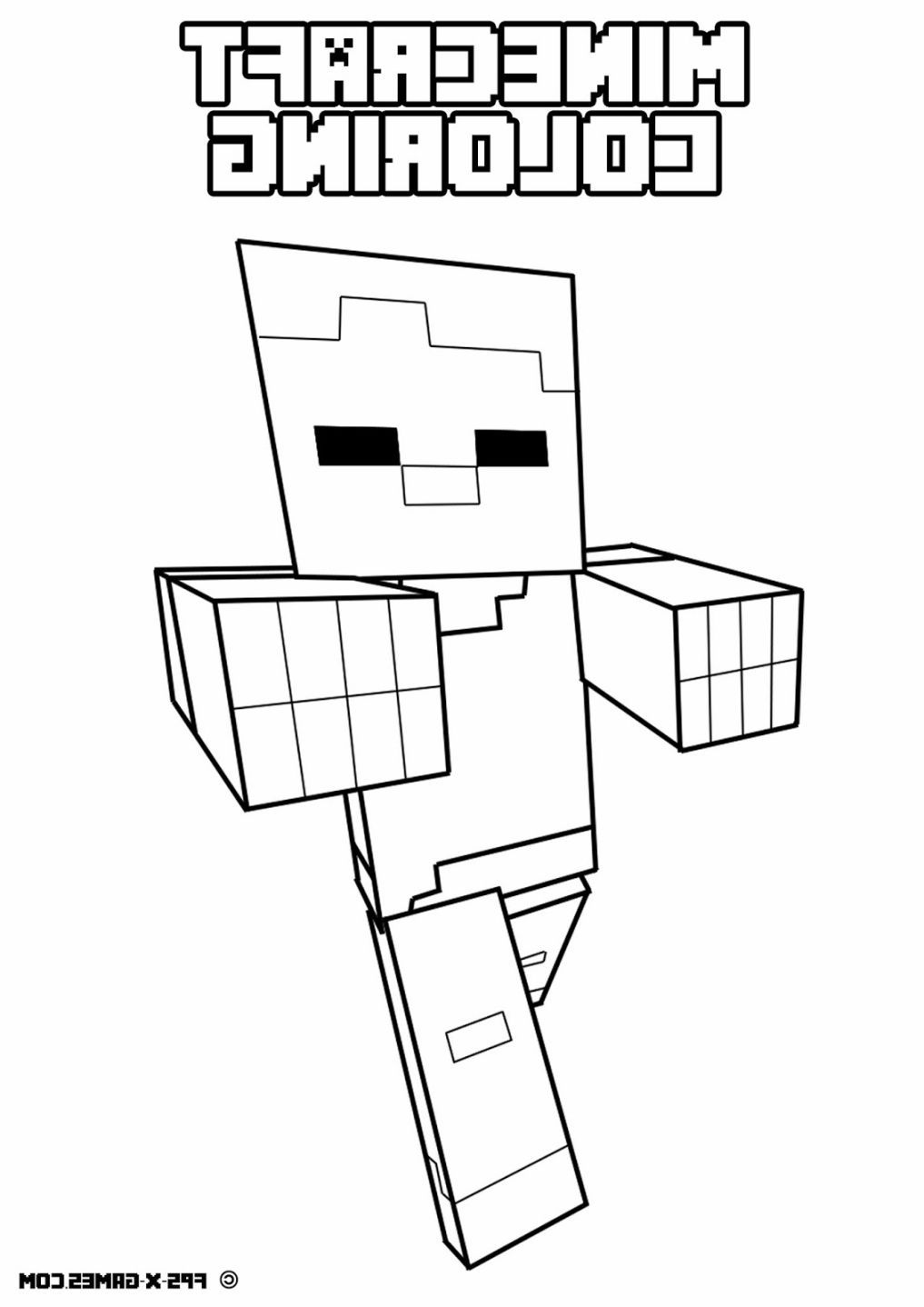 Minecraft Coloring Pages for Kids 25