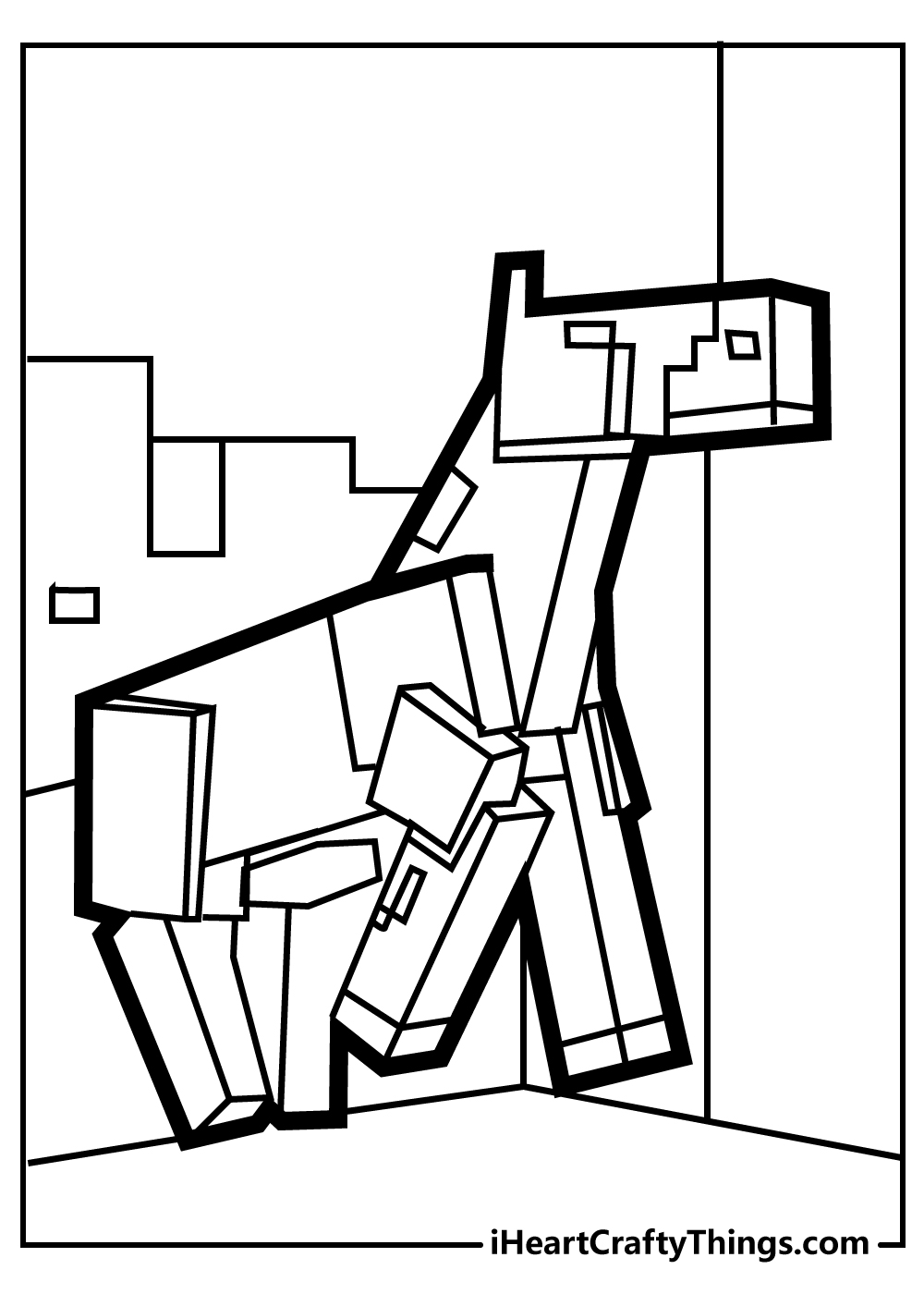 Minecraft Coloring Pages for Kids 27