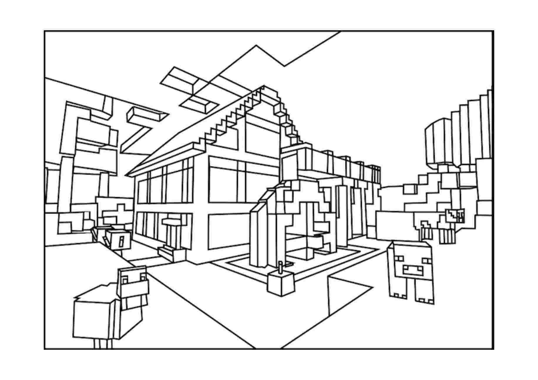 Minecraft Coloring Pages for Kids 29