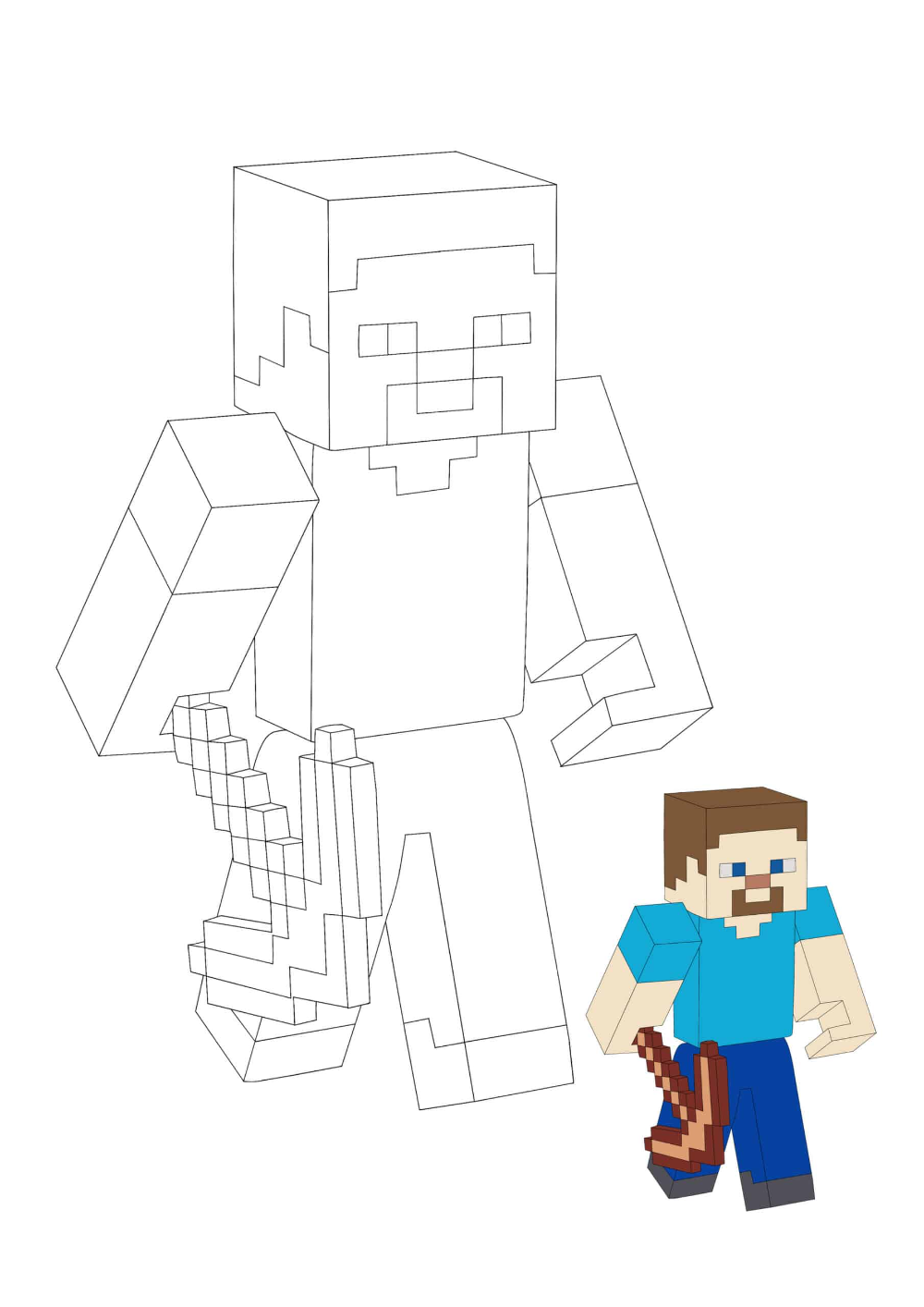 Minecraft Coloring Pages for Kids 33