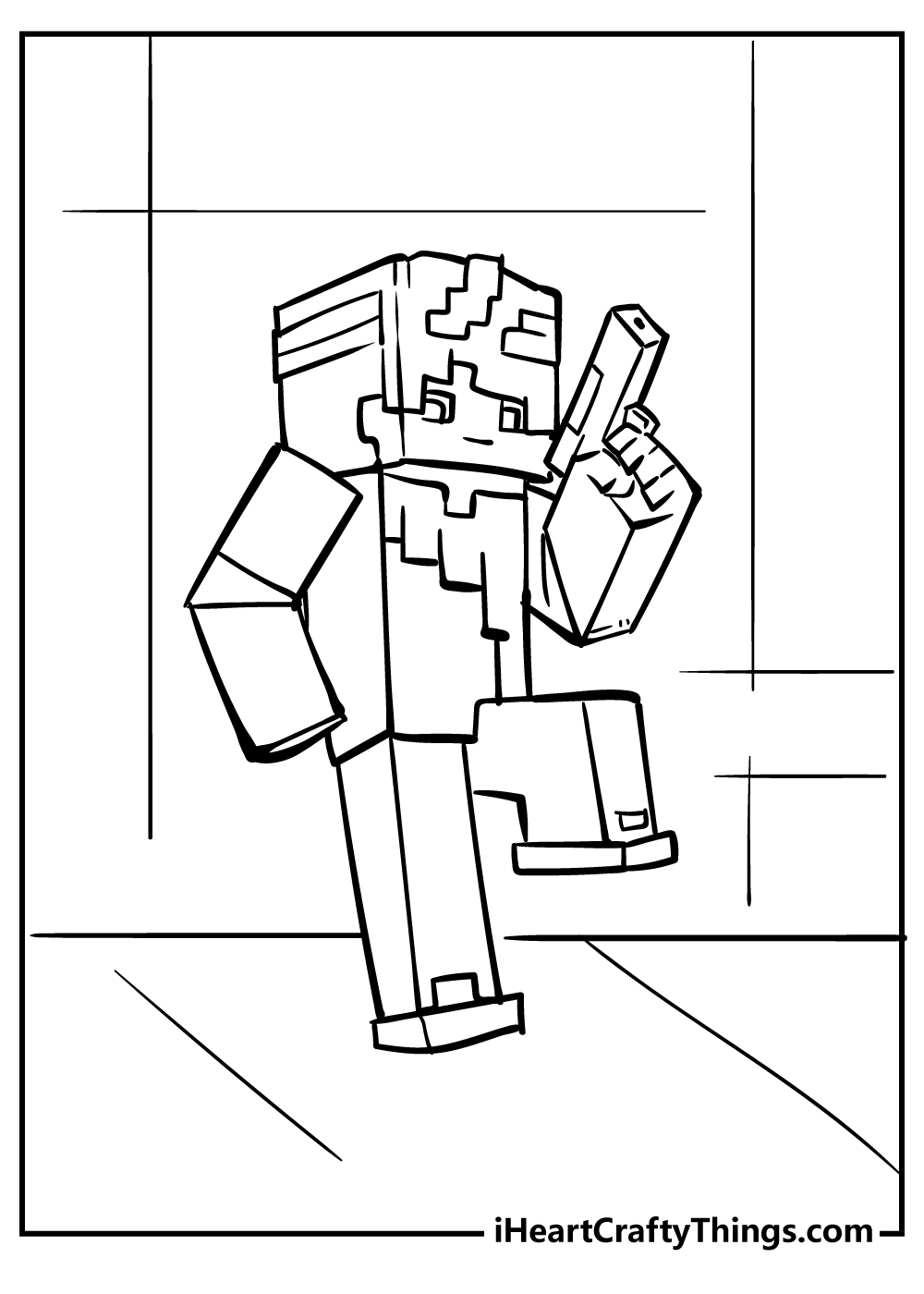 Minecraft Coloring Pages for Kids 4