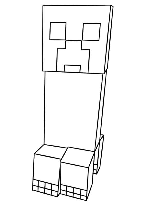 Minecraft Coloring Pages for Kids 41