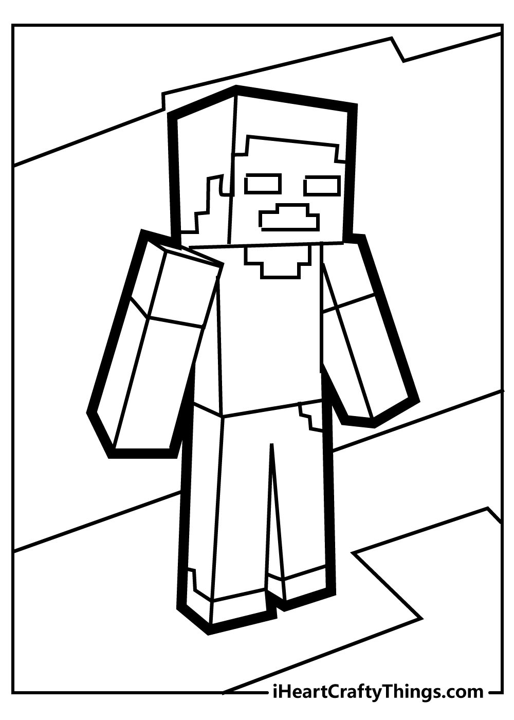 Minecraft Coloring Pages for Kids 48