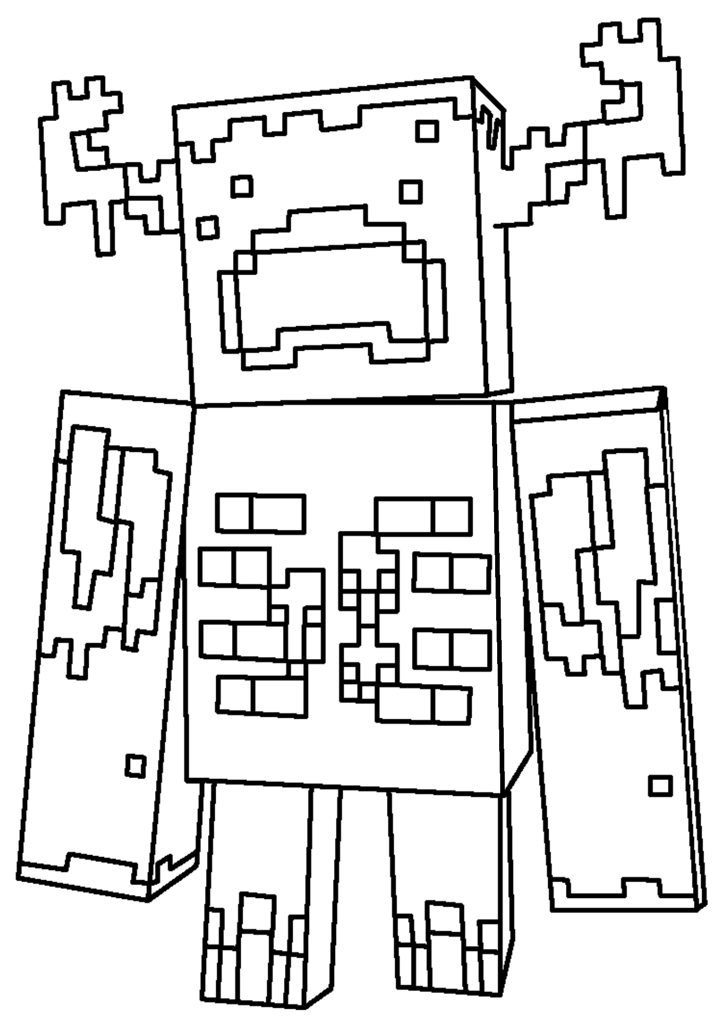 Minecraft Coloring Pages for Kids 5