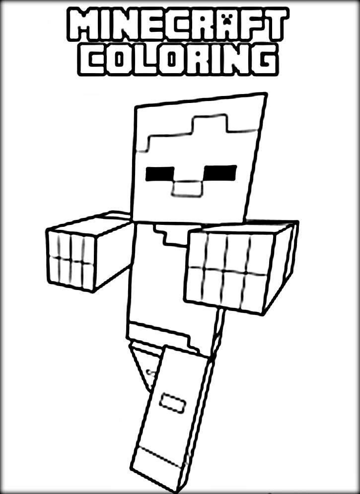 Minecraft Coloring Pages for Kids 51