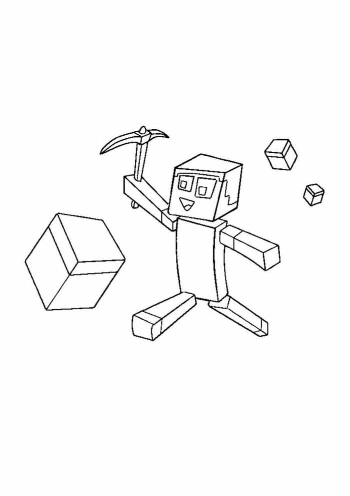 Minecraft Coloring Pages for Kids 6