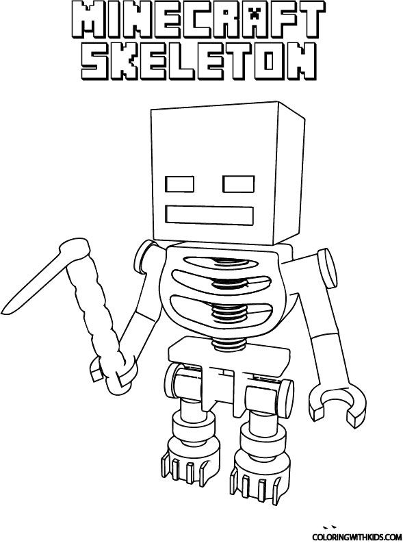 Minecraft Coloring Pages for Kids 61