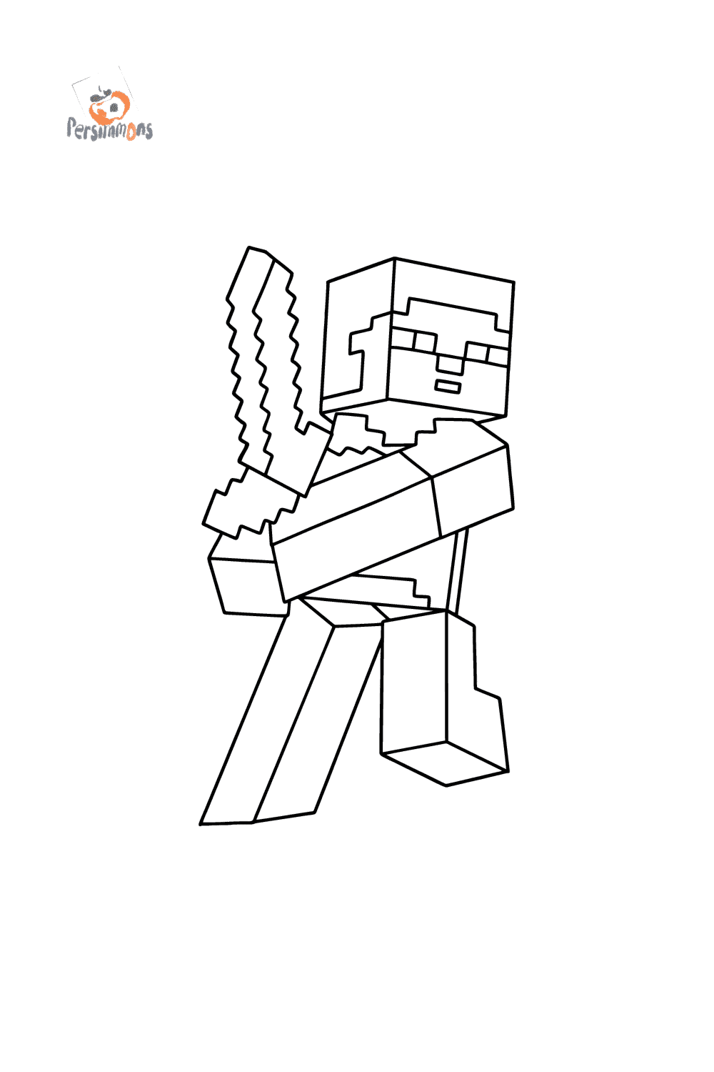 Minecraft Coloring Pages for Kids 9