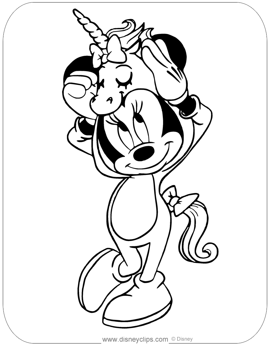 Minnie Mouse Coloring Pages Printables 10