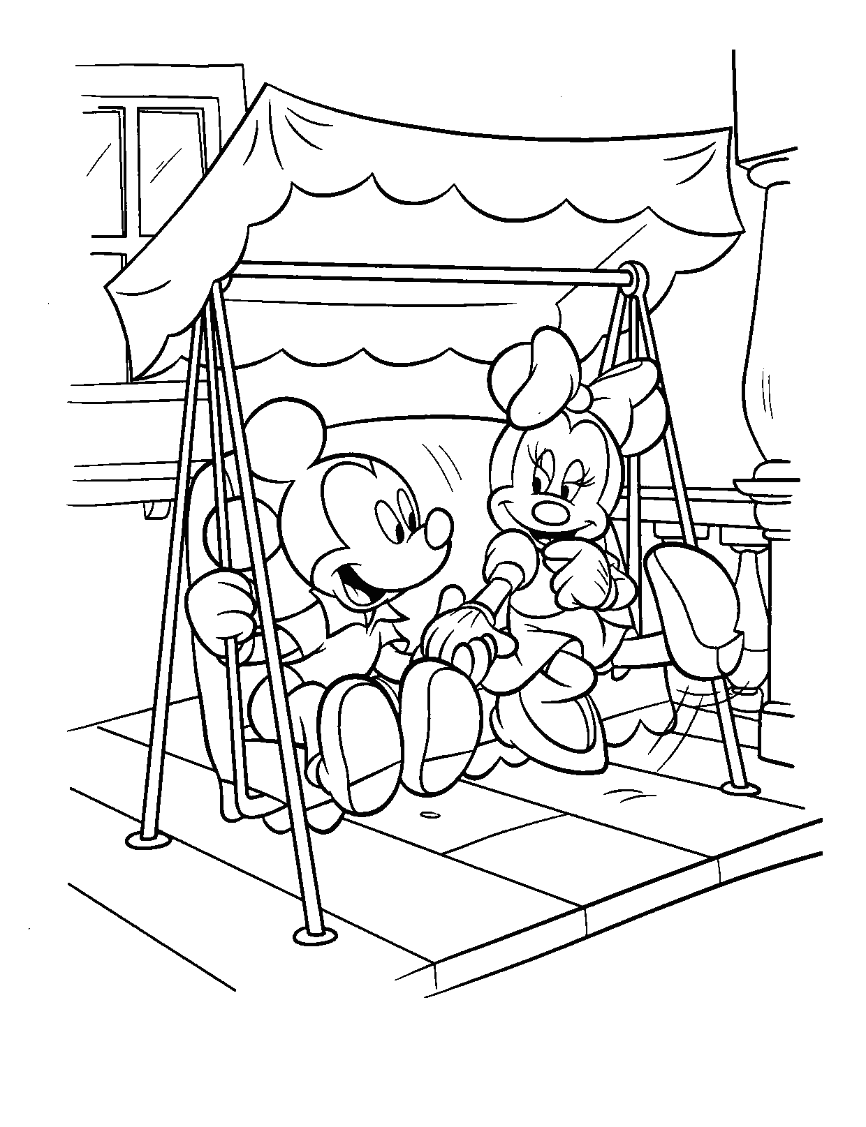 Minnie Mouse Coloring Pages Printables 100