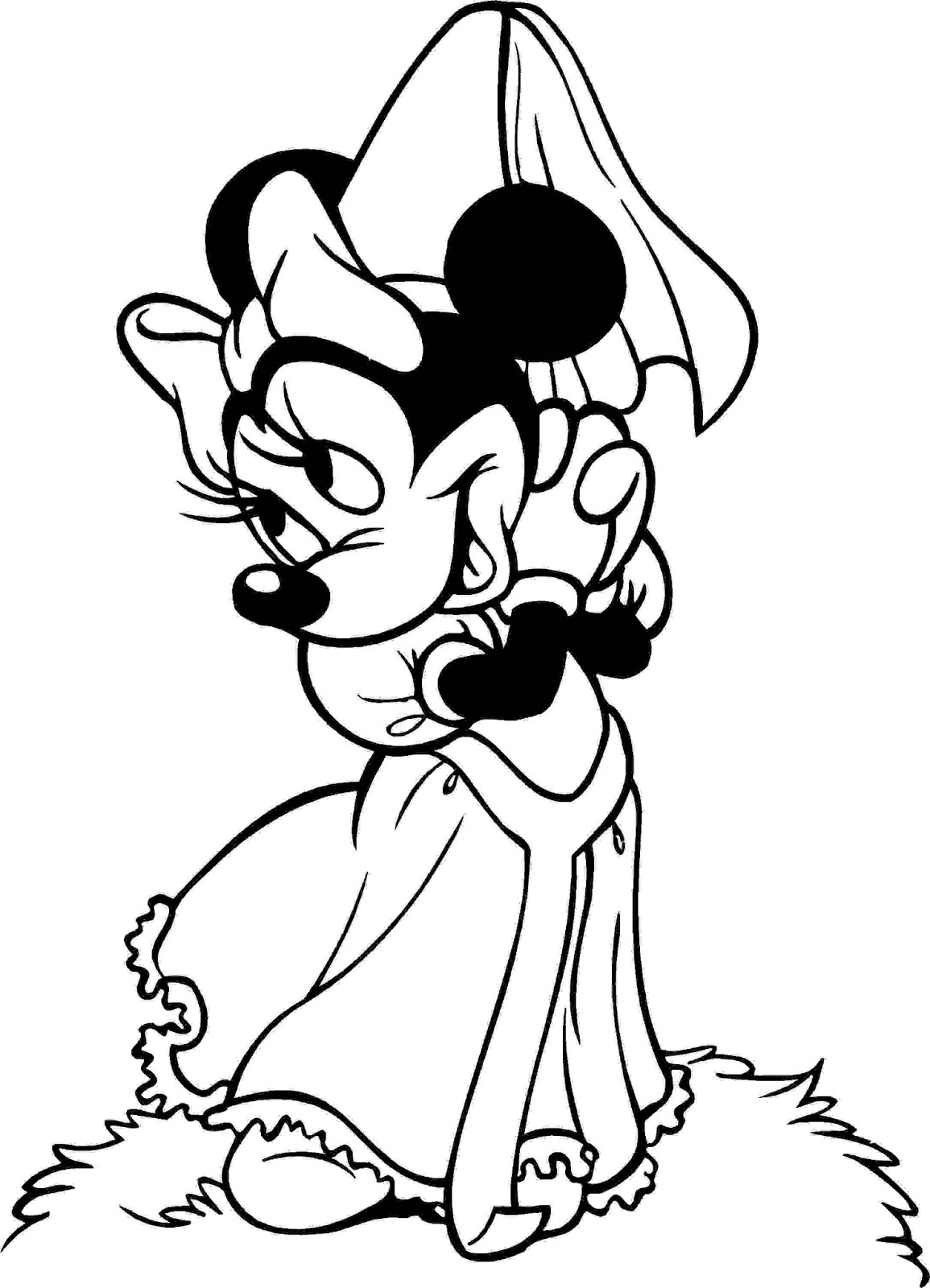 Minnie Mouse Coloring Pages Printables 102