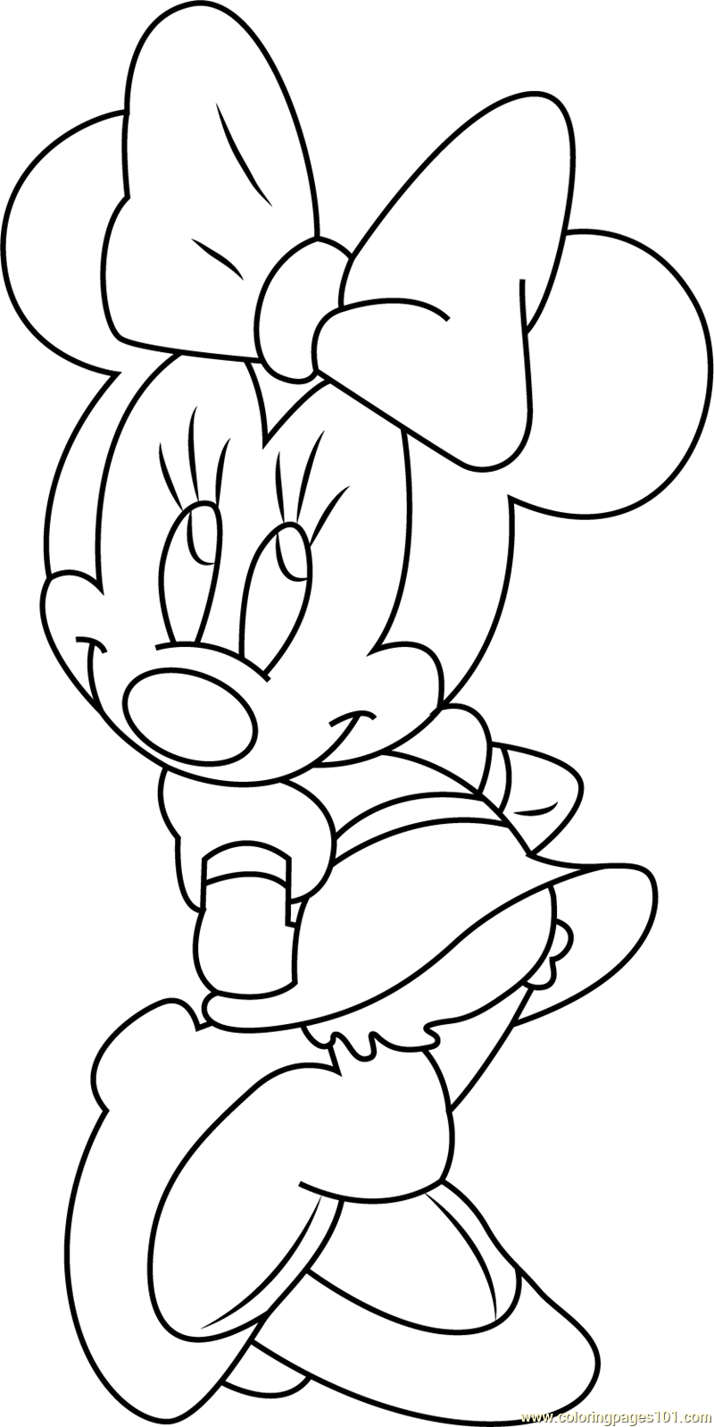 Minnie Mouse Coloring Pages Printables 103