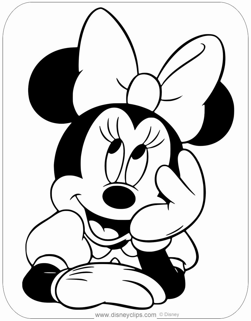 Minnie Mouse Coloring Pages Printables 105