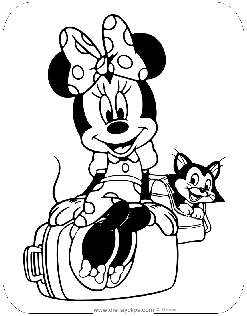 Minnie Mouse Coloring Pages Printables 106