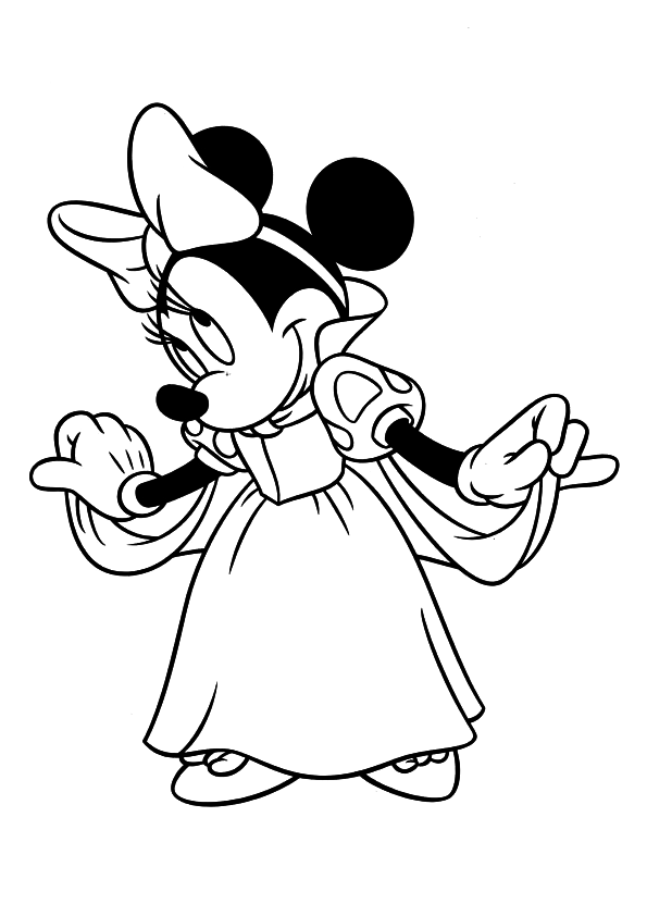 Minnie Mouse Coloring Pages Printables 109