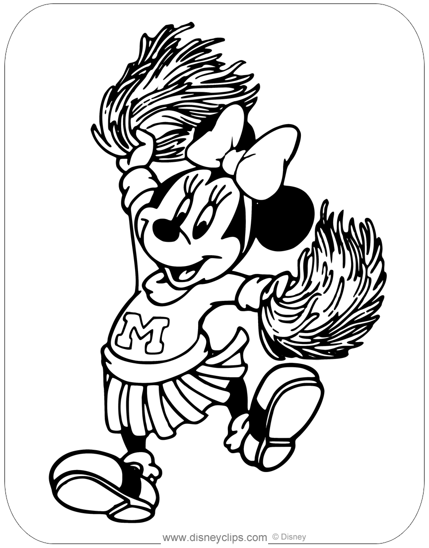 Minnie Mouse Coloring Pages Printables 111