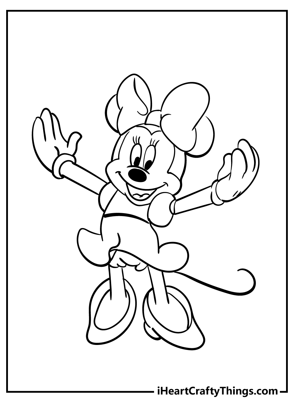 Minnie Mouse Coloring Pages Printables 113