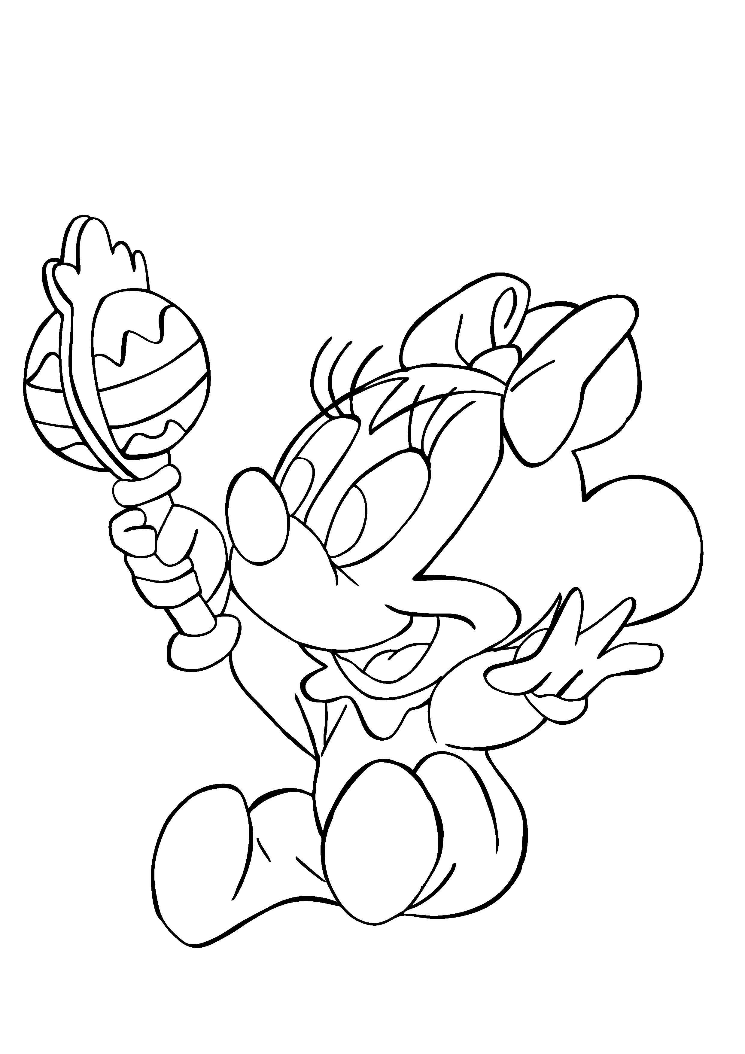 Minnie Mouse Coloring Pages Printables 17