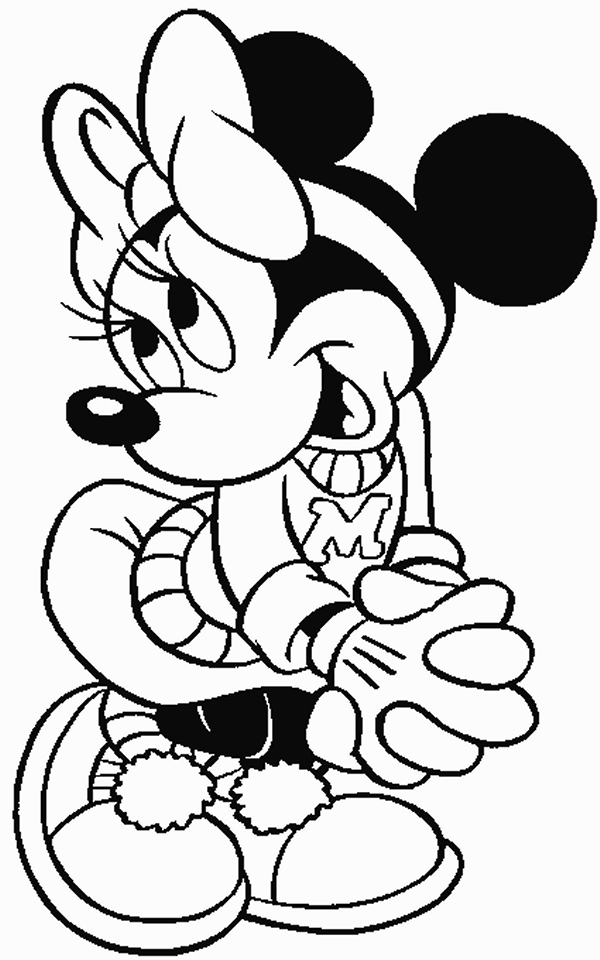 Minnie Mouse Coloring Pages Printables 18