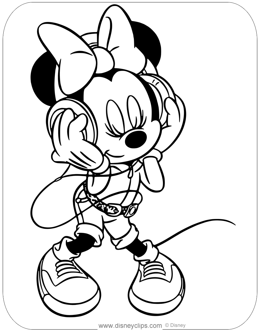 Minnie Mouse Coloring Pages Printables 22