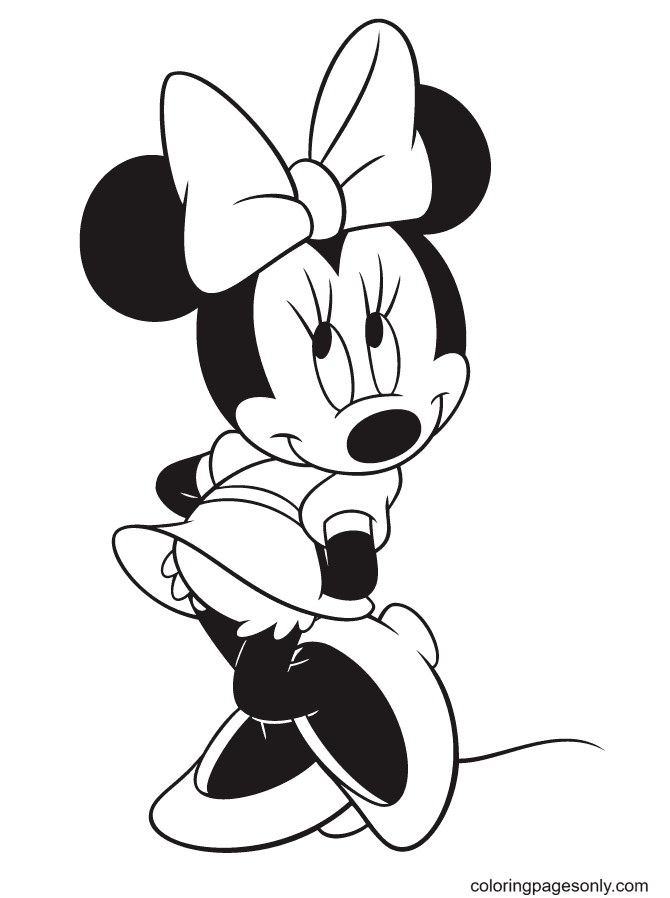 Minnie Mouse Coloring Pages Printables 28