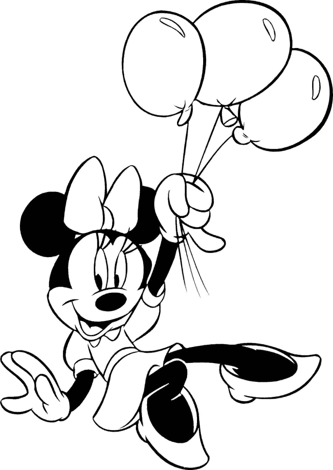 Minnie Mouse Coloring Pages Printables 30