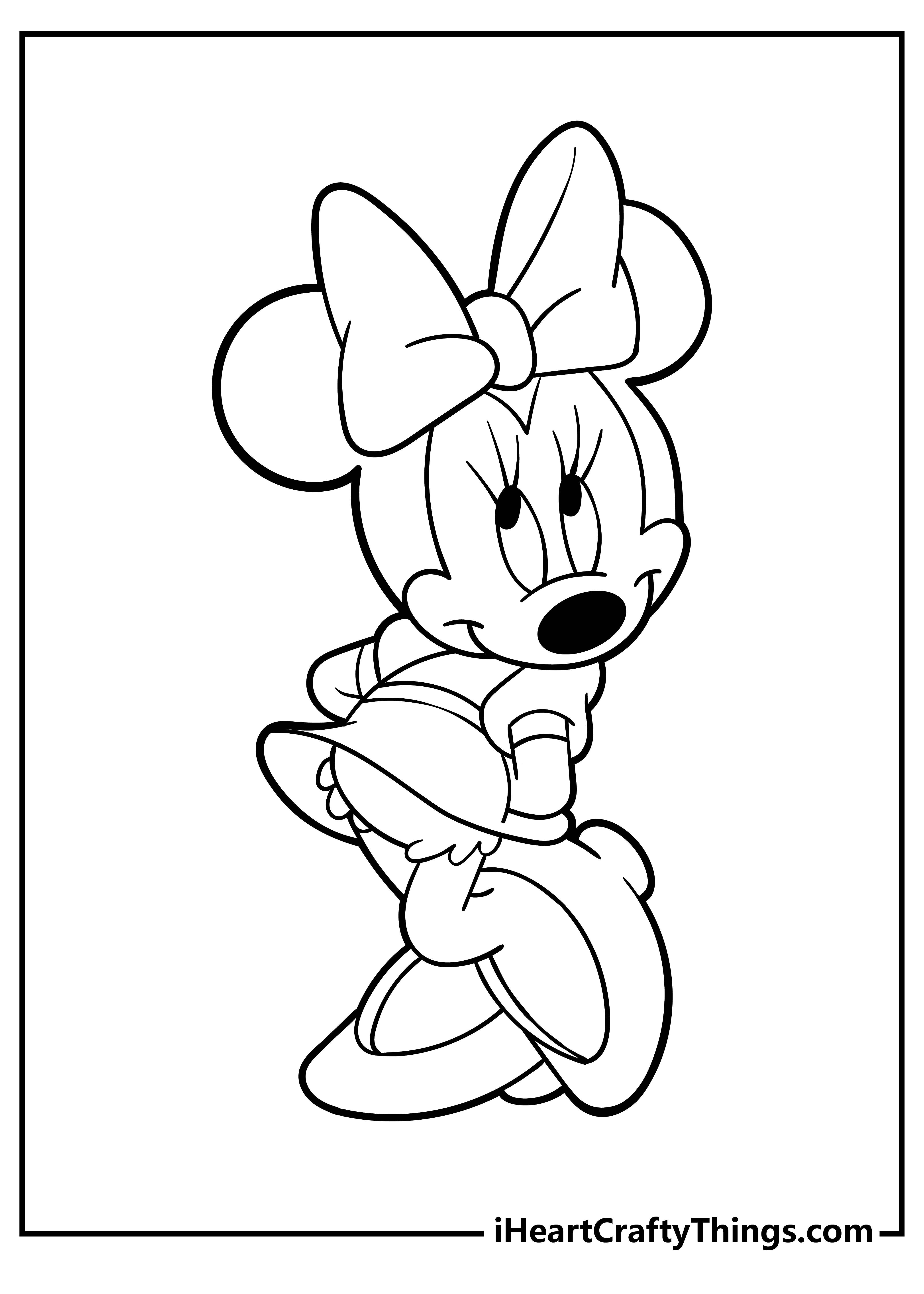 Minnie Mouse Coloring Pages Printables 31