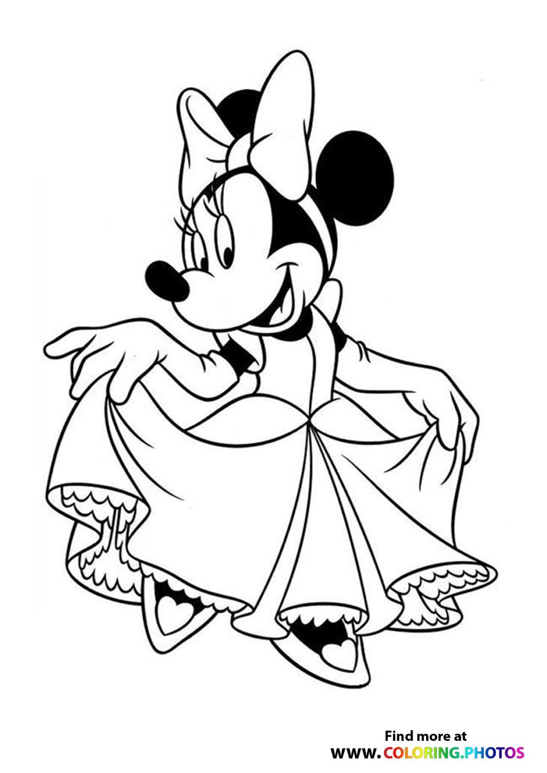 Minnie Mouse Coloring Pages Printables 34