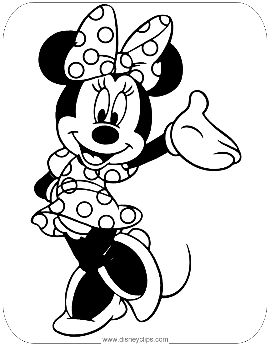 Minnie Mouse Coloring Pages Printables 37