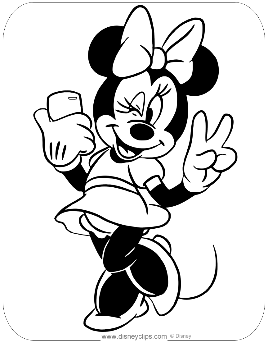 Minnie Mouse Coloring Pages Printables 39