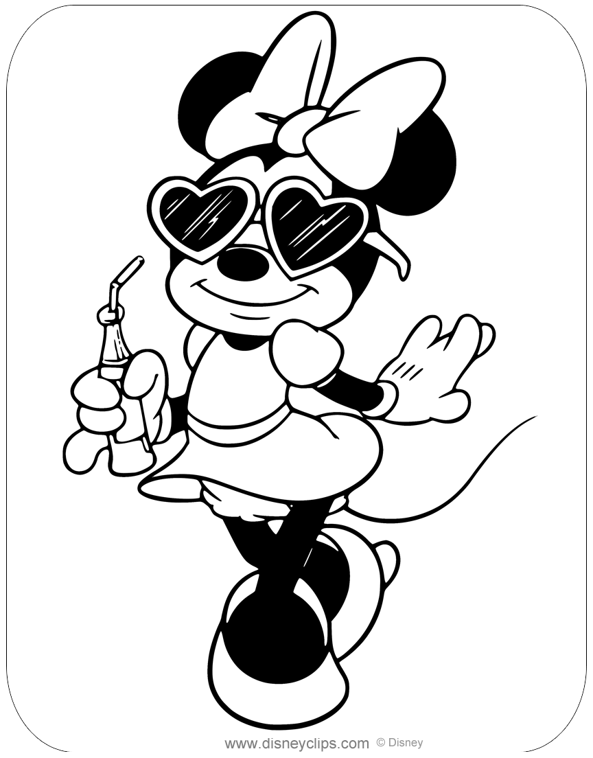 Minnie Mouse Coloring Pages Printables 40