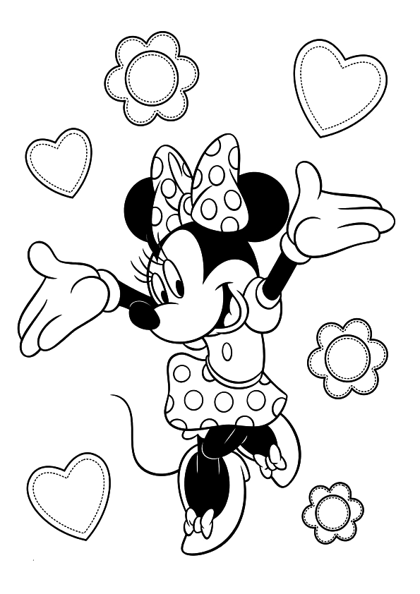 Minnie Mouse Coloring Pages Printables 41