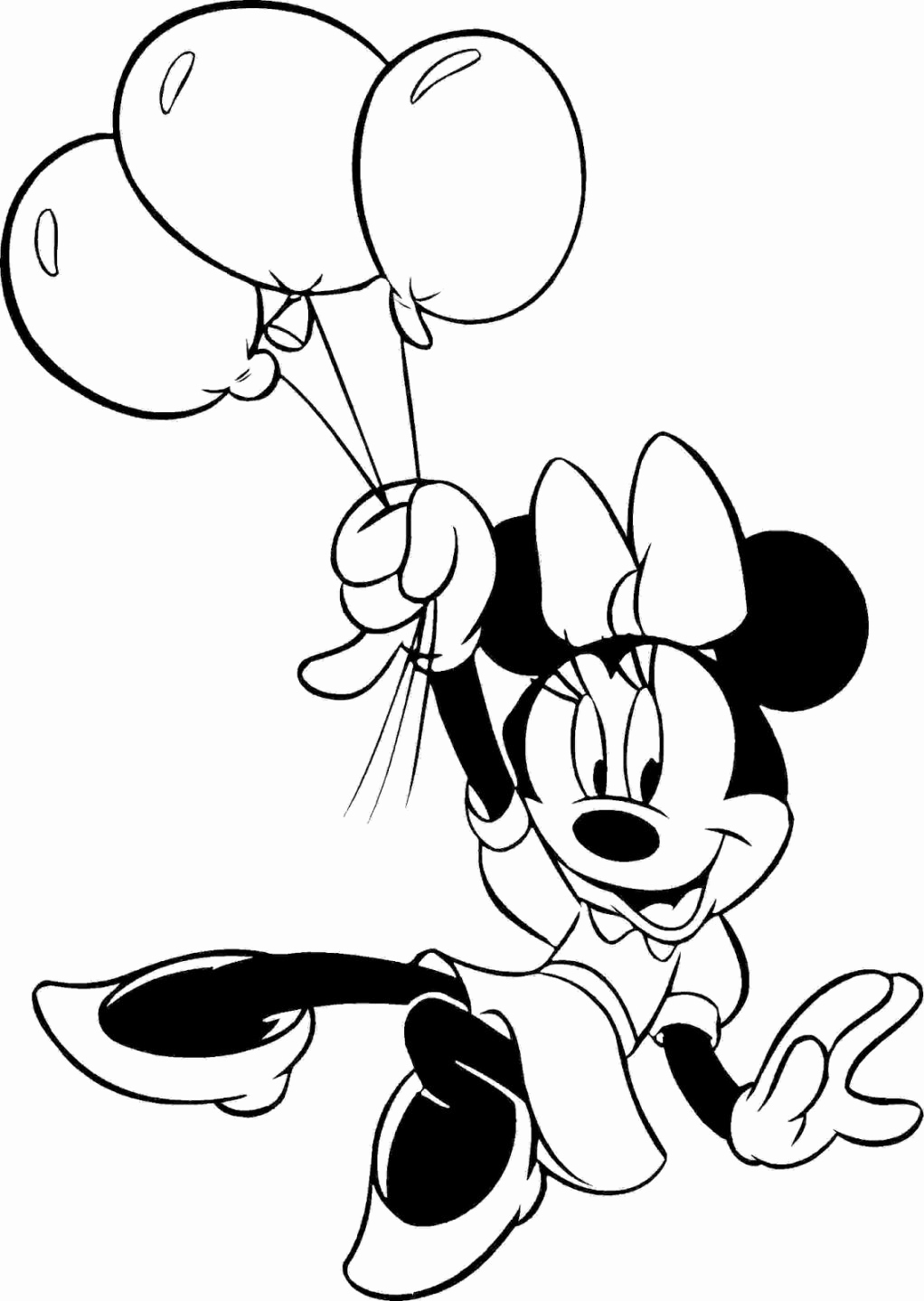 Minnie Mouse Coloring Pages Printables 42