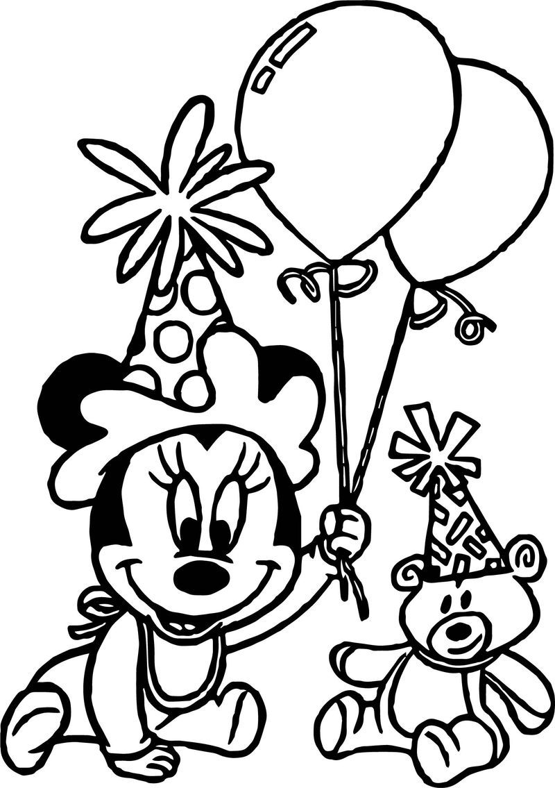 Minnie Mouse Coloring Pages Printables 44