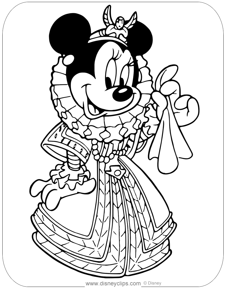 Minnie Mouse Coloring Pages Printables 45