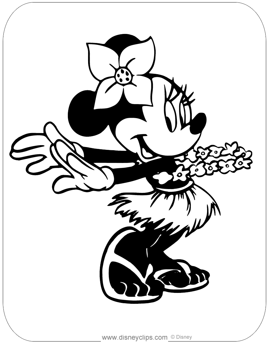 Minnie Mouse Coloring Pages Printables 46