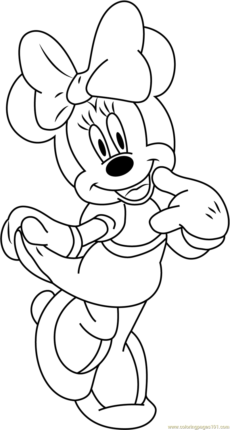 Minnie Mouse Coloring Pages Printables 49