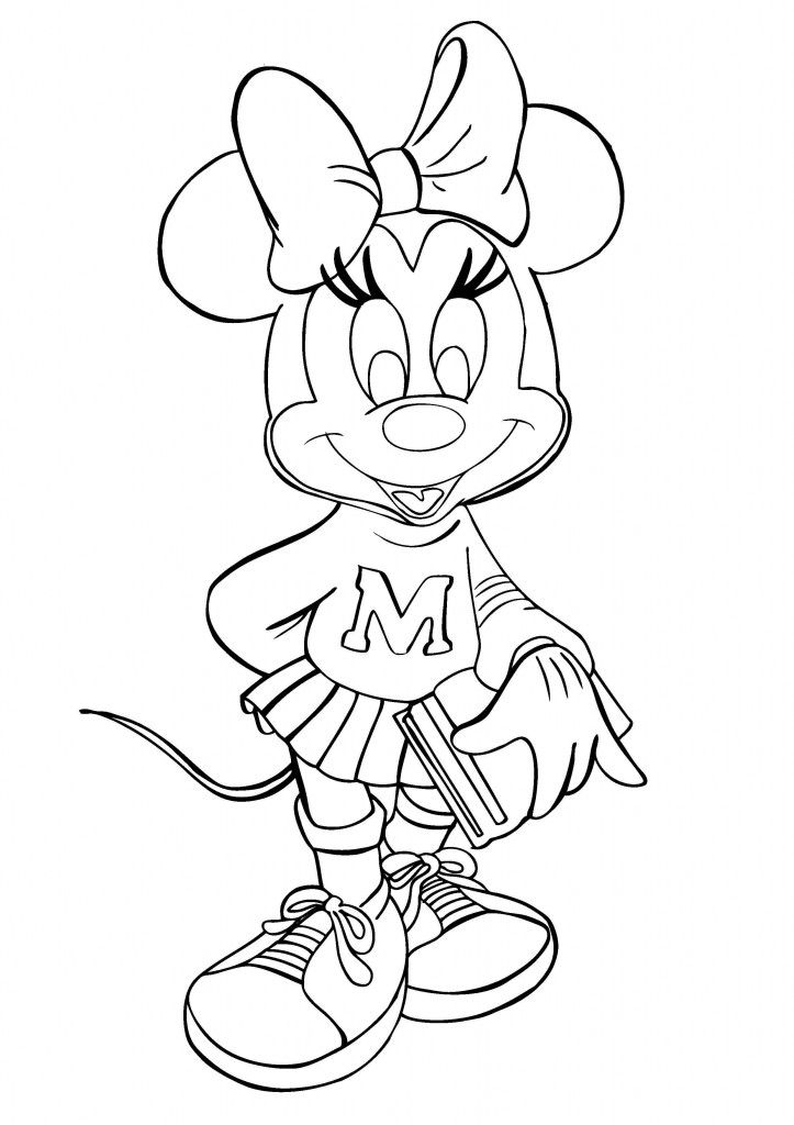 Minnie Mouse Coloring Pages Printables 5